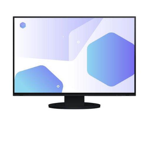 EIZO FlexScan EV2485-BK - Monitor a LED - 24.1" - 1920 x 1200 WUXGA @ 60 Hz - IPS - 350 cd/m² - 1000:1 - 5 ms - HDMI, DisplayPort, USB-C - altoparlanti - nero